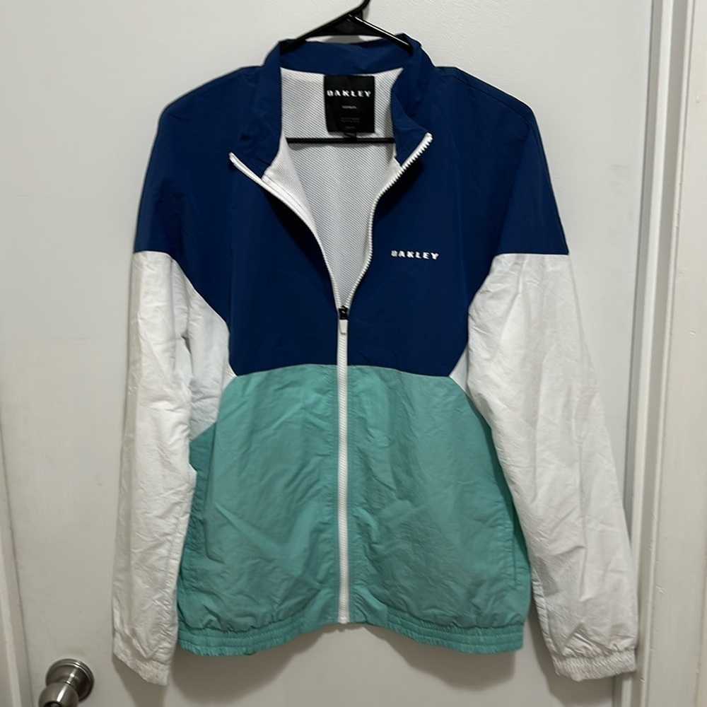 Oakley Tn Racing Windbreaker Zip Up Jacket size M - Picture 1 of 4